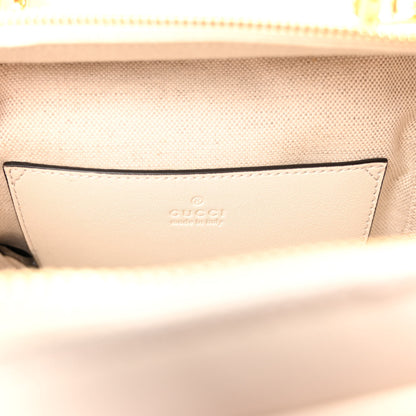Gucci Sakai Be Green Calfskin Diagonal Stitched Blondie Top Handle Bag Mystic White 6 of 10