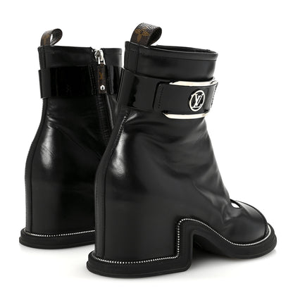 Louis Vuitton Calfskin Moonlight Boots 36.5 Black 5 of 8
