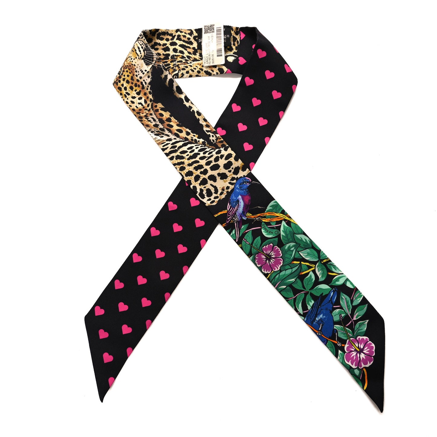 Silk Jungle Love Love Twilly Black Vert Rose Vif