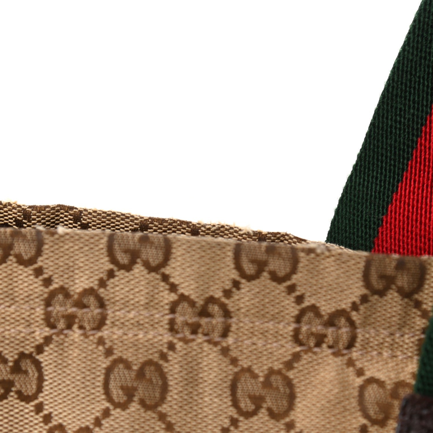 Gucci GG Monogram Medium Web Handle Vertical Tote Dark Brown 14 of 15
