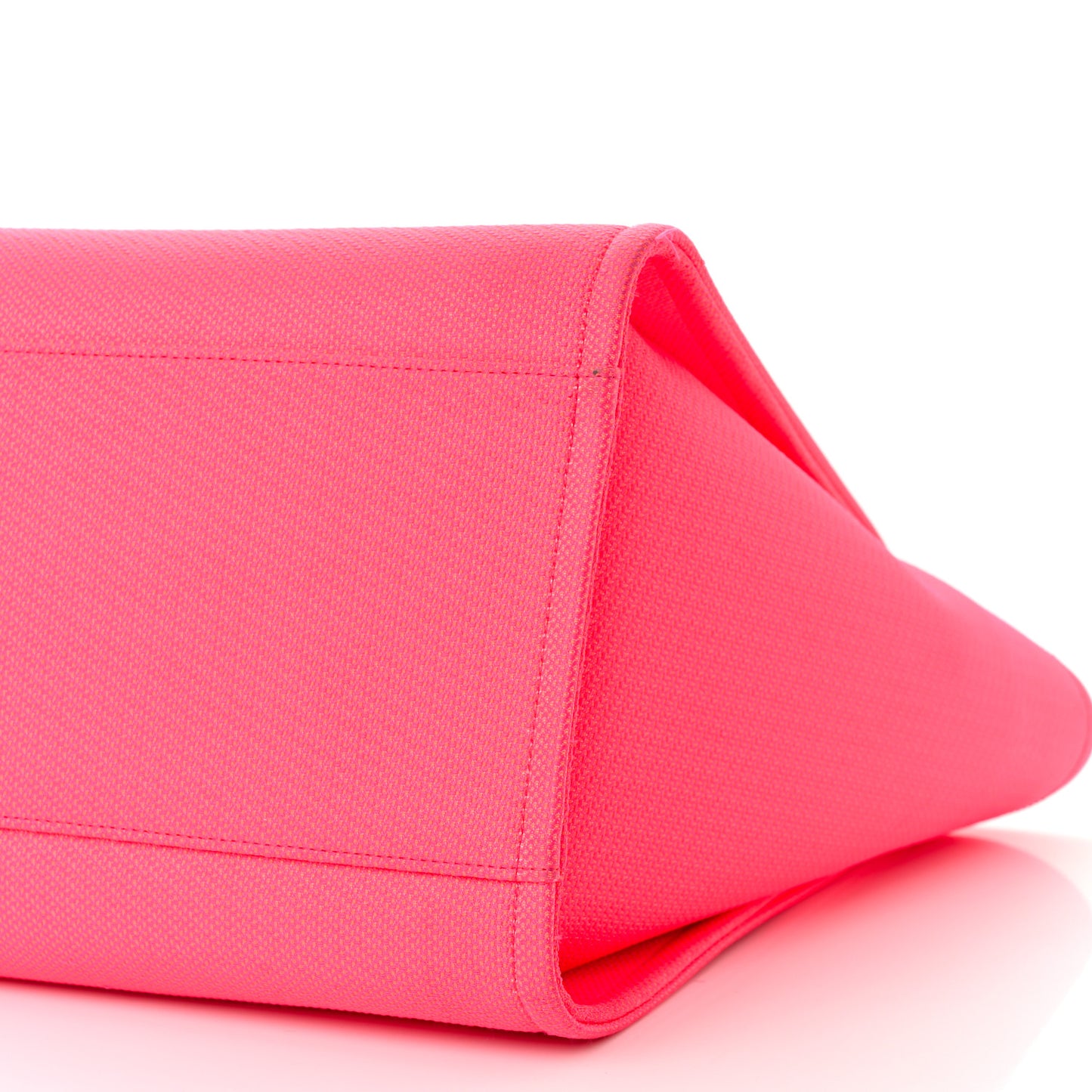 Mixed Fibers Calfskin Medium Deauville Tote Pink Orange