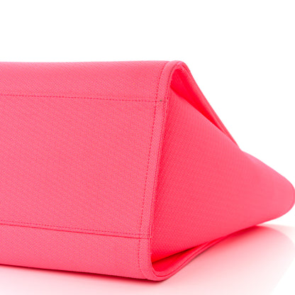 Chanel Mixed Fibers Calfskin Medium Deauville Tote Pink Orange 11 of 16