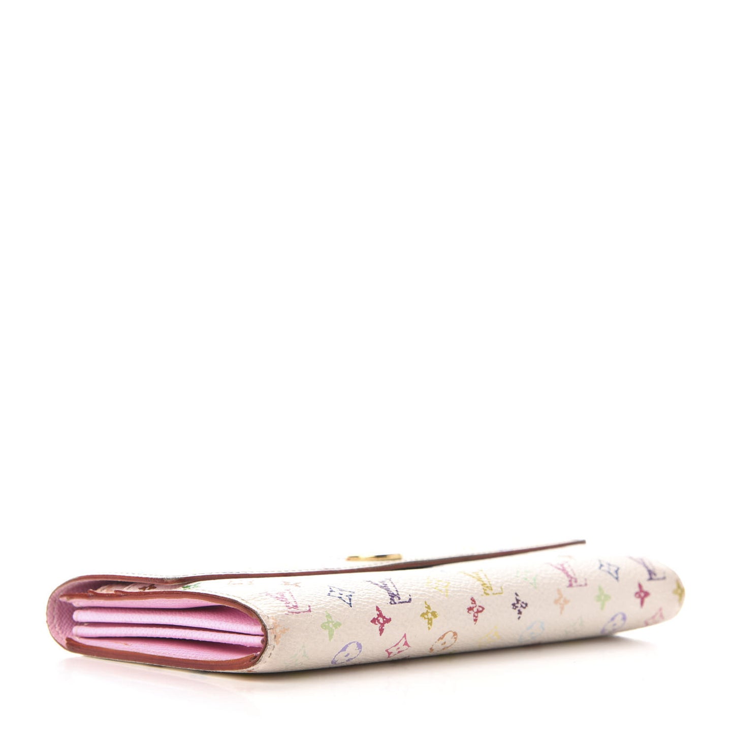 Monogram Multicolor Sarah Wallet White Litchi