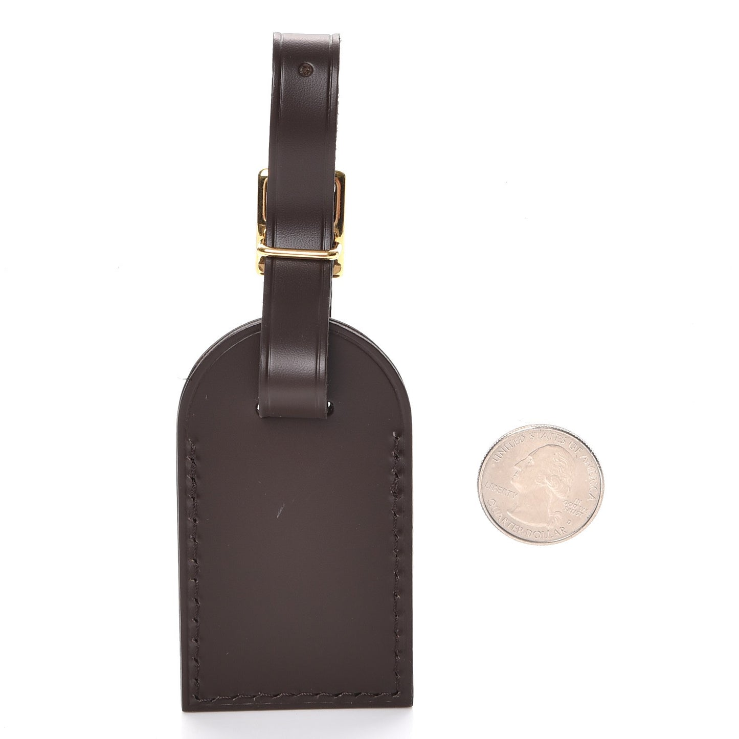 Calfskin Small Luggage Tag Ebene