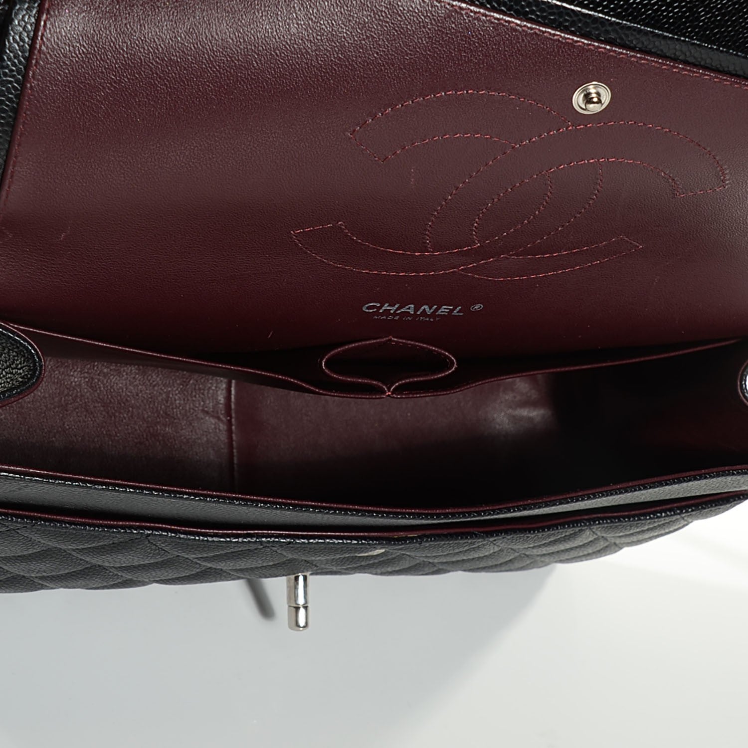 Chanel Caviar Quilted Jumbo Double Flap Black 13 of 16