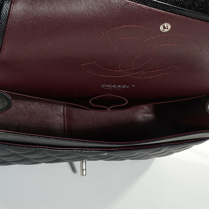 Chanel Caviar Quilted Jumbo Double Flap Black 13 of 16