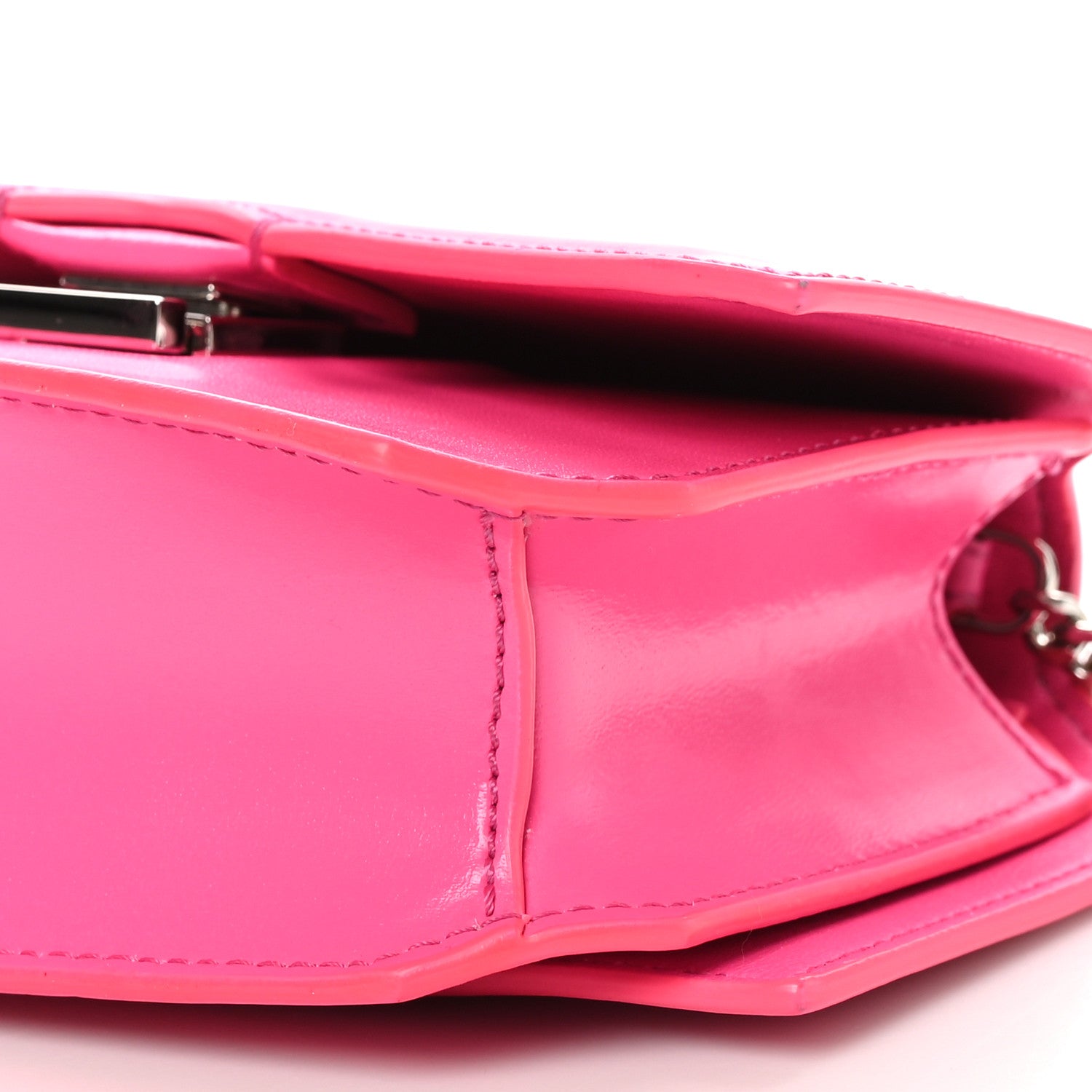 Givenchy Calfskin Bow Cut Chain Wallet Fuchsia 10 of 10