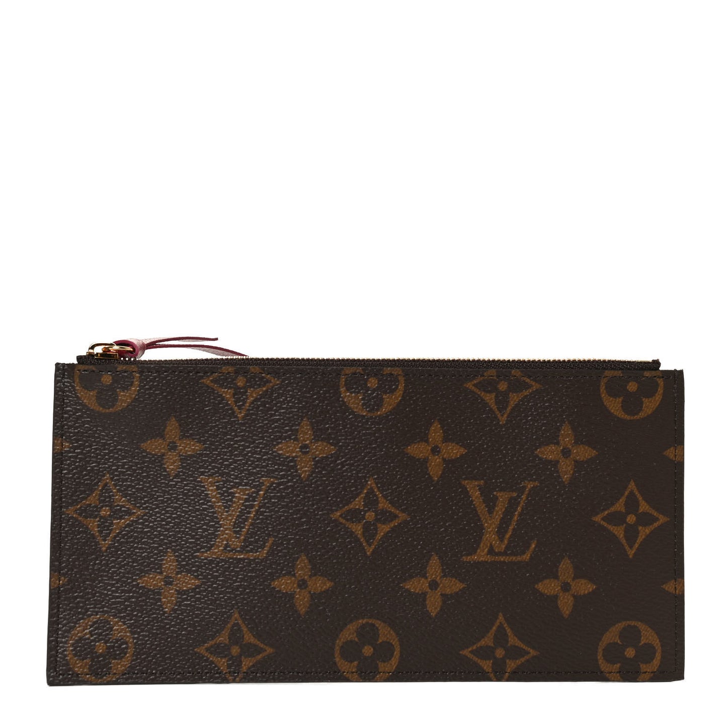 Monogram Felicie Chain Wallet Zippered Insert Fuchsia