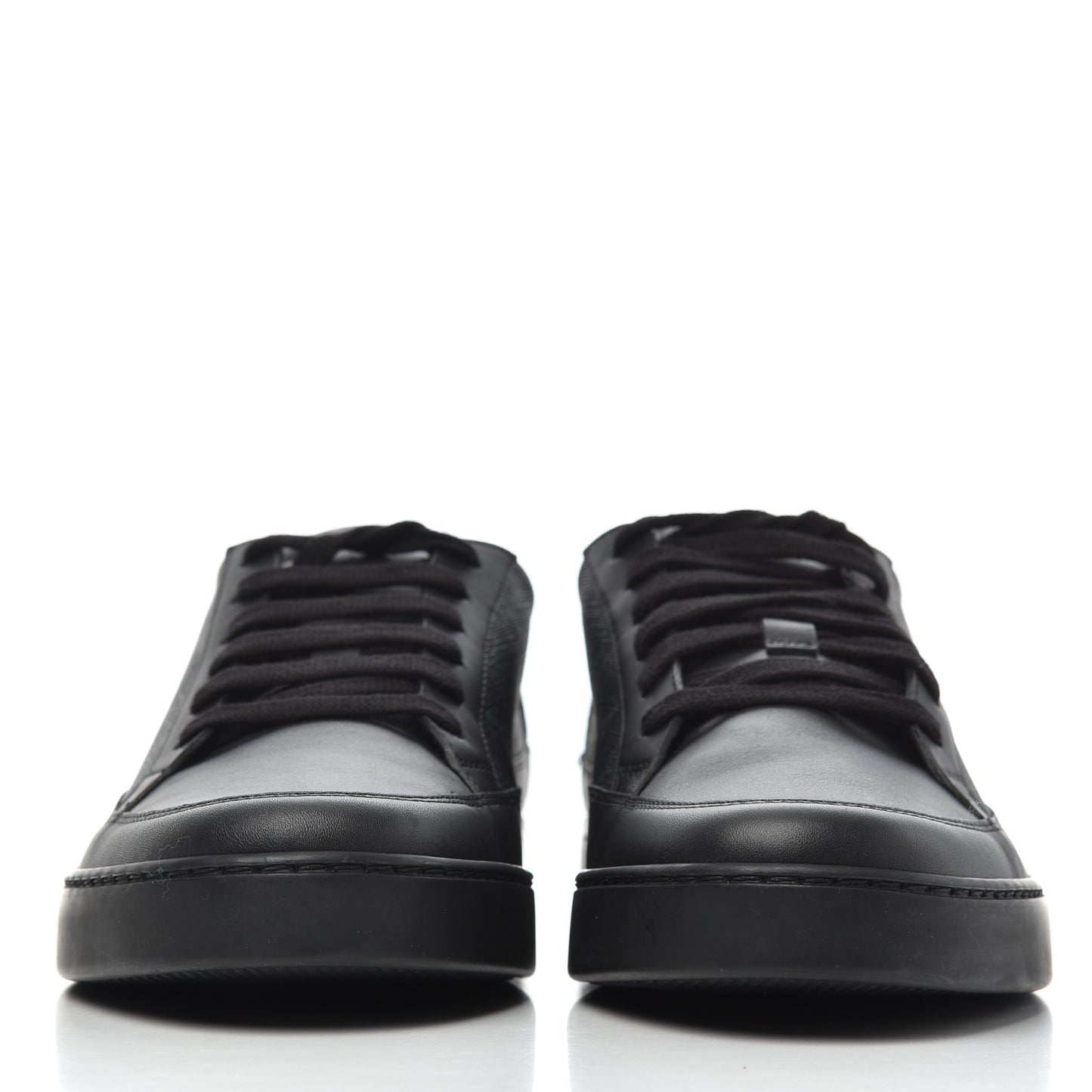 GG Supreme Monogram Mens Low Top Sneakers 10 Black