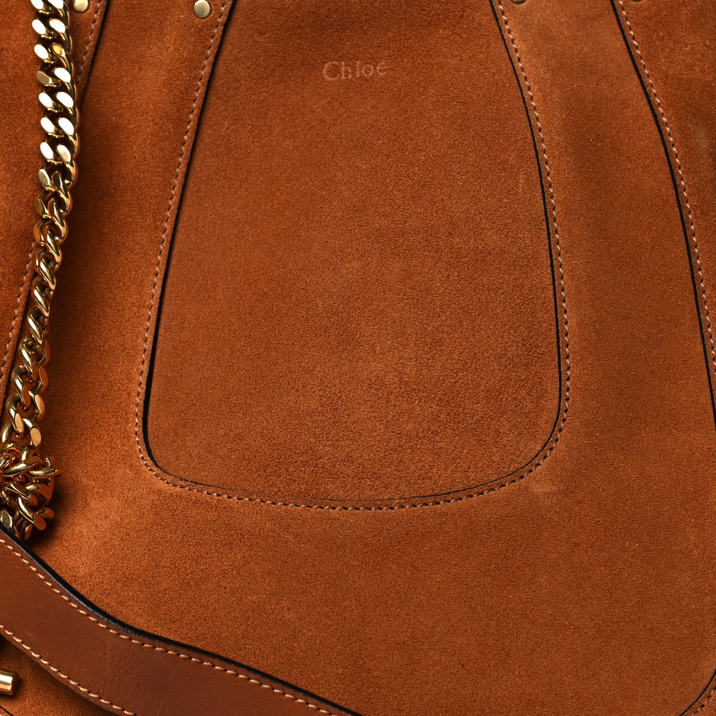 Suede Small Hayley Hobo Caramel