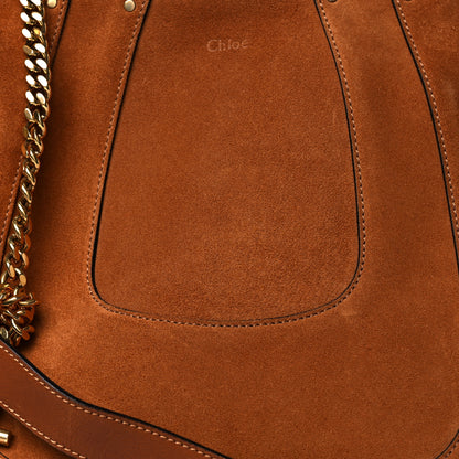 Chloe Suede Small Hayley Hobo Caramel 8 of 10