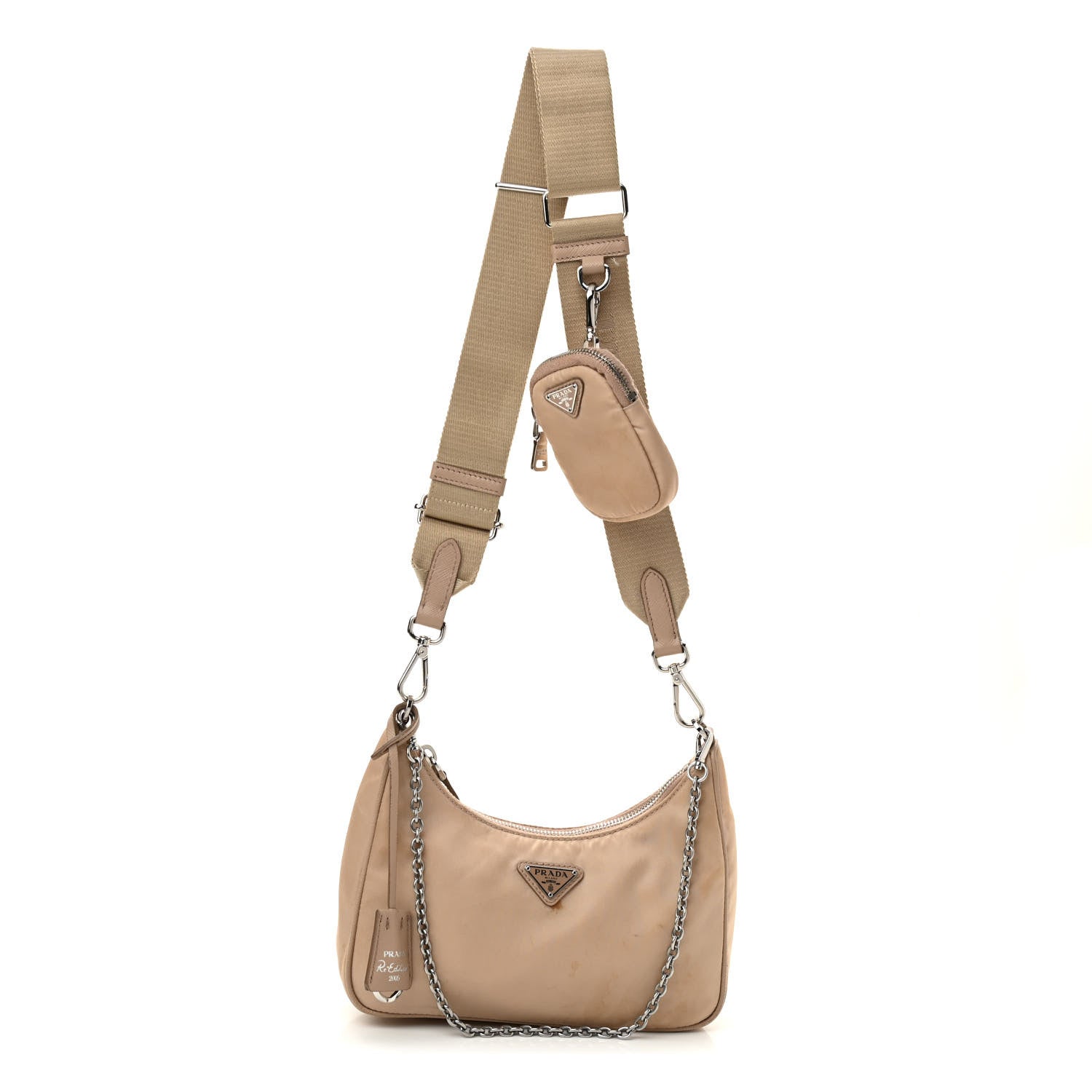 Prada Nylon Re-Edition 2005 Shoulder Bag Deserto 1 of 11