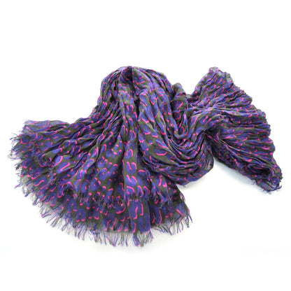 Louis Vuitton Cashmere Silk Leopard Stole 5 of 5