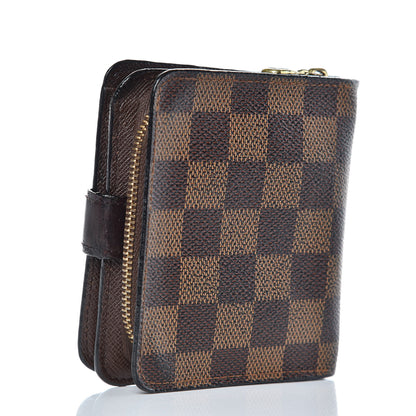 Louis Vuitton Damier Ebene Zippe Zipped Compact Wallet 3 of 12