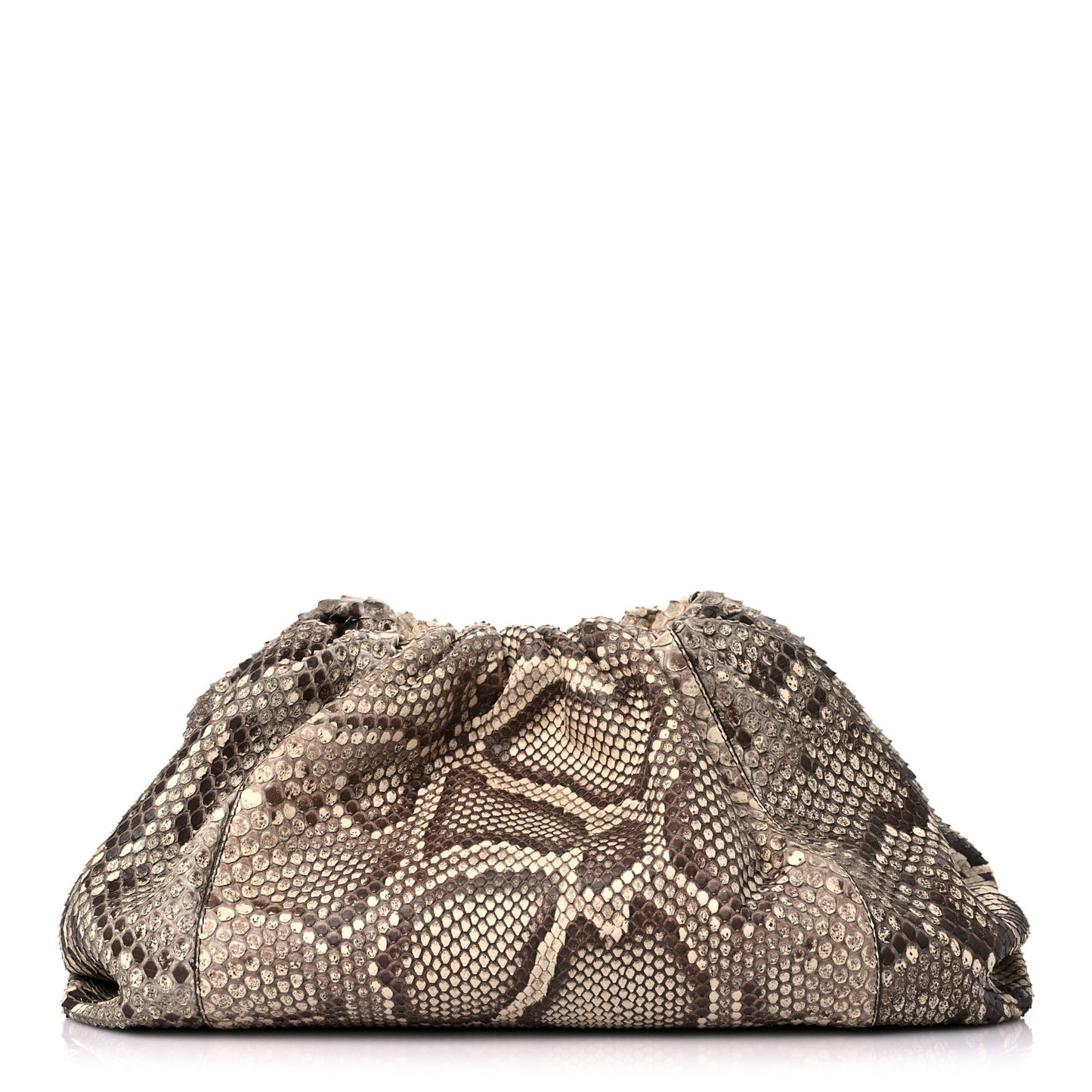 Python The Pouch Oversized Clutch Naturale