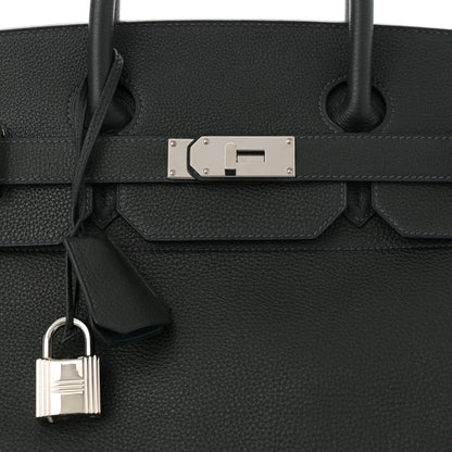 Hermes Togo HAC Birkin 40 Black Bleu Nuit 8 of 11