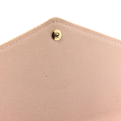 Louis Vuitton Damier Azur Pochette Felicie Chain Wallet Rose Ballerine 14 of 19