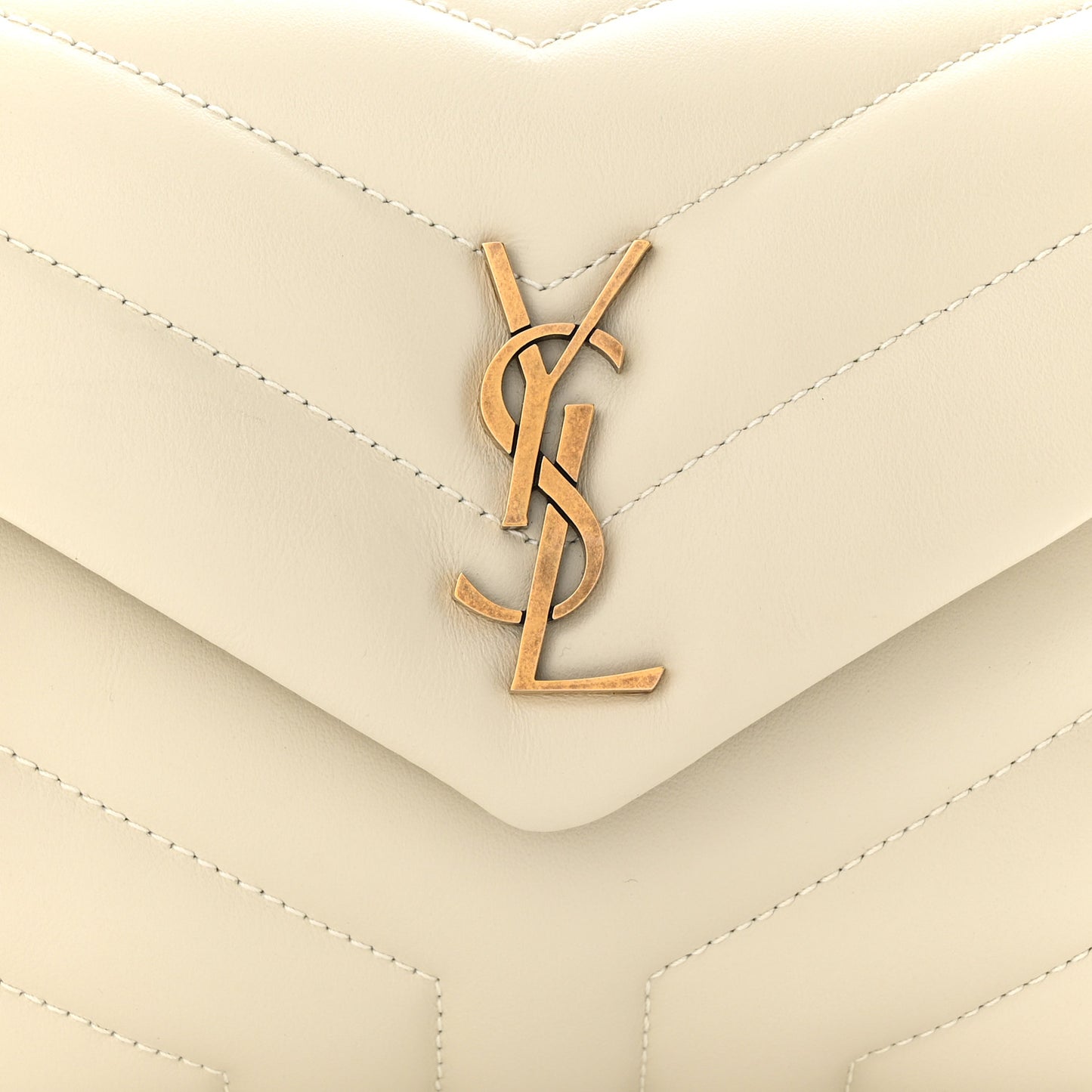 Calfskin Y Quilted Monogram Toy Loulou Crossbody Bag Crema Soft