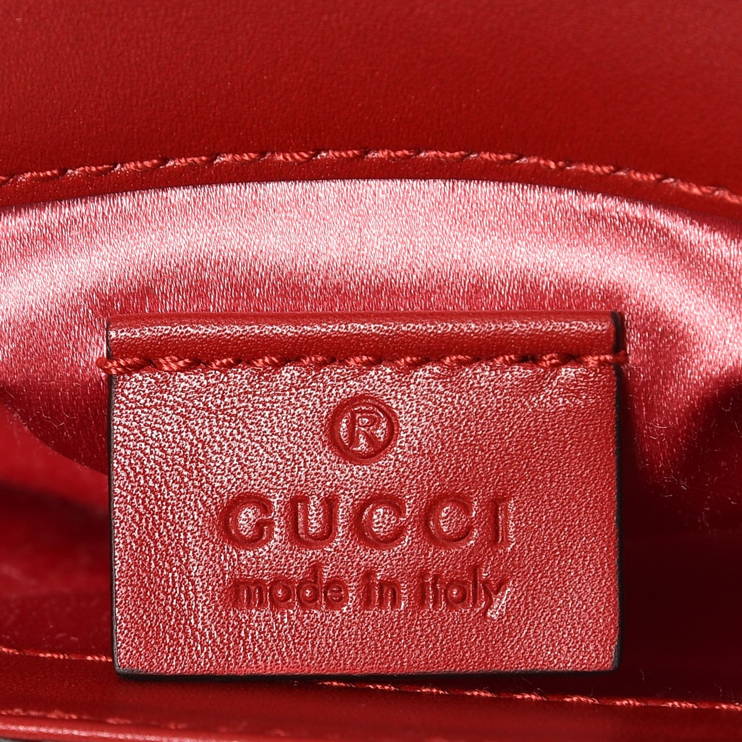 Nappa Embellished Mini Broadway Bag Hibiscus Red