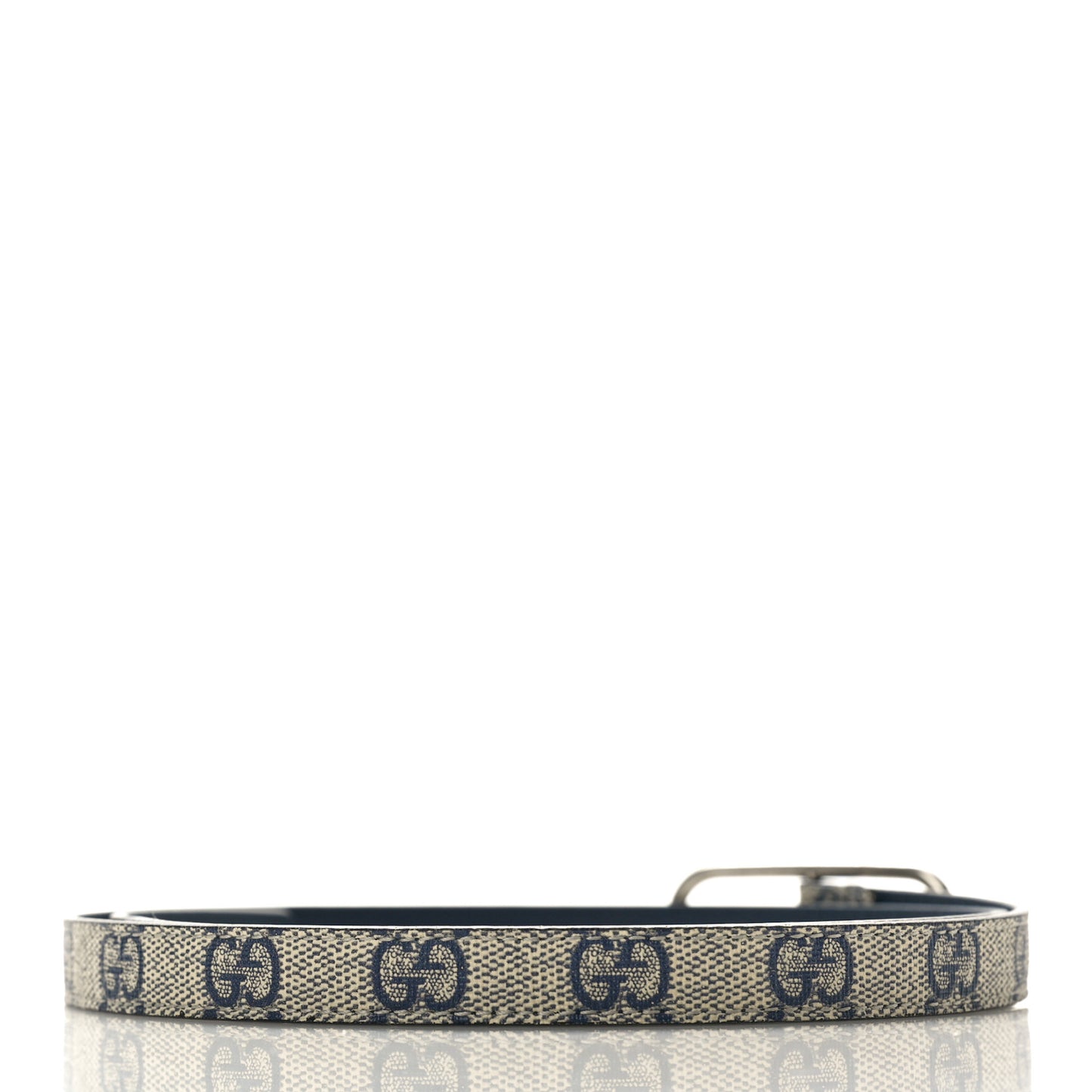 GG Supreme Monogram Jackie 1961 15mm Belt 80 32 Beige Blue