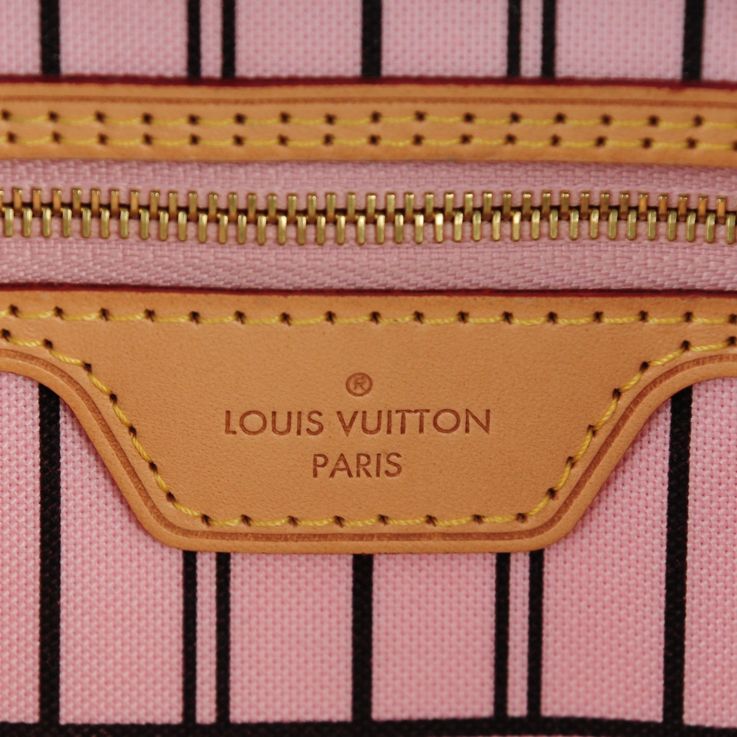 Monogram Neverfull MM Rose Ballerine