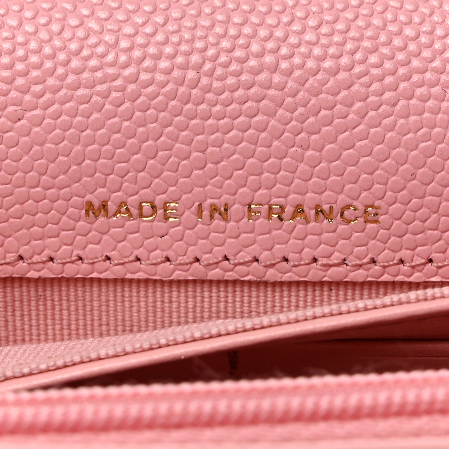 Chanel Caviar Quilted Large Gusset Flap Wallet Light Pink 7 of 8