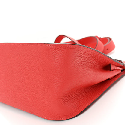 Hermes Taurillon Clemence Jypsiere 28 Rouge Pivoine 10 of 14