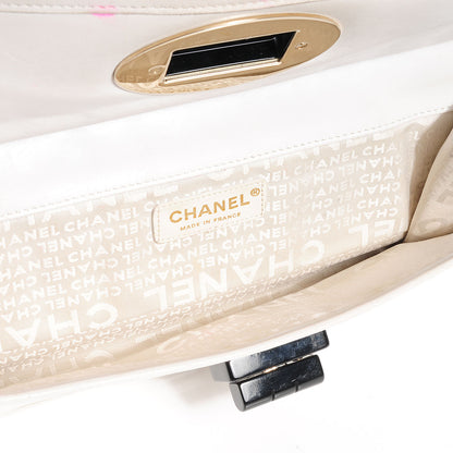 Chanel Lambskin Chocolate Bar Mademoiselle Flap Black White 5 of 8