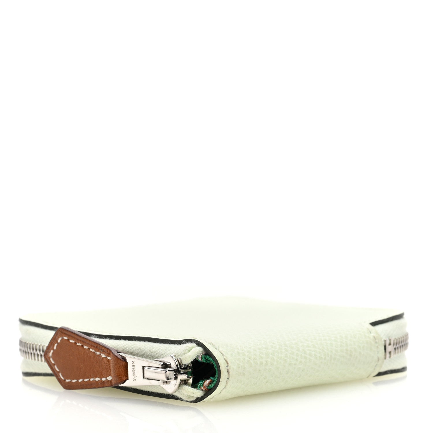 Hermes Epsom Silk'In Coin Purse Vert Fizz 4 of 7