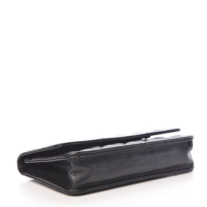Chanel Caviar Quilted Wallet On Chain WOC Black 4 of 12