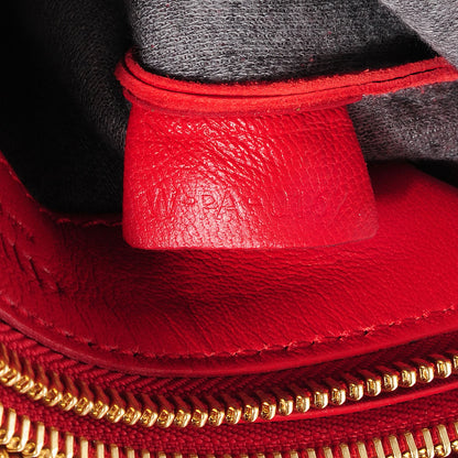 Celine Lambskin Small Trio Crossbody Bag Vermillion 6 of 7