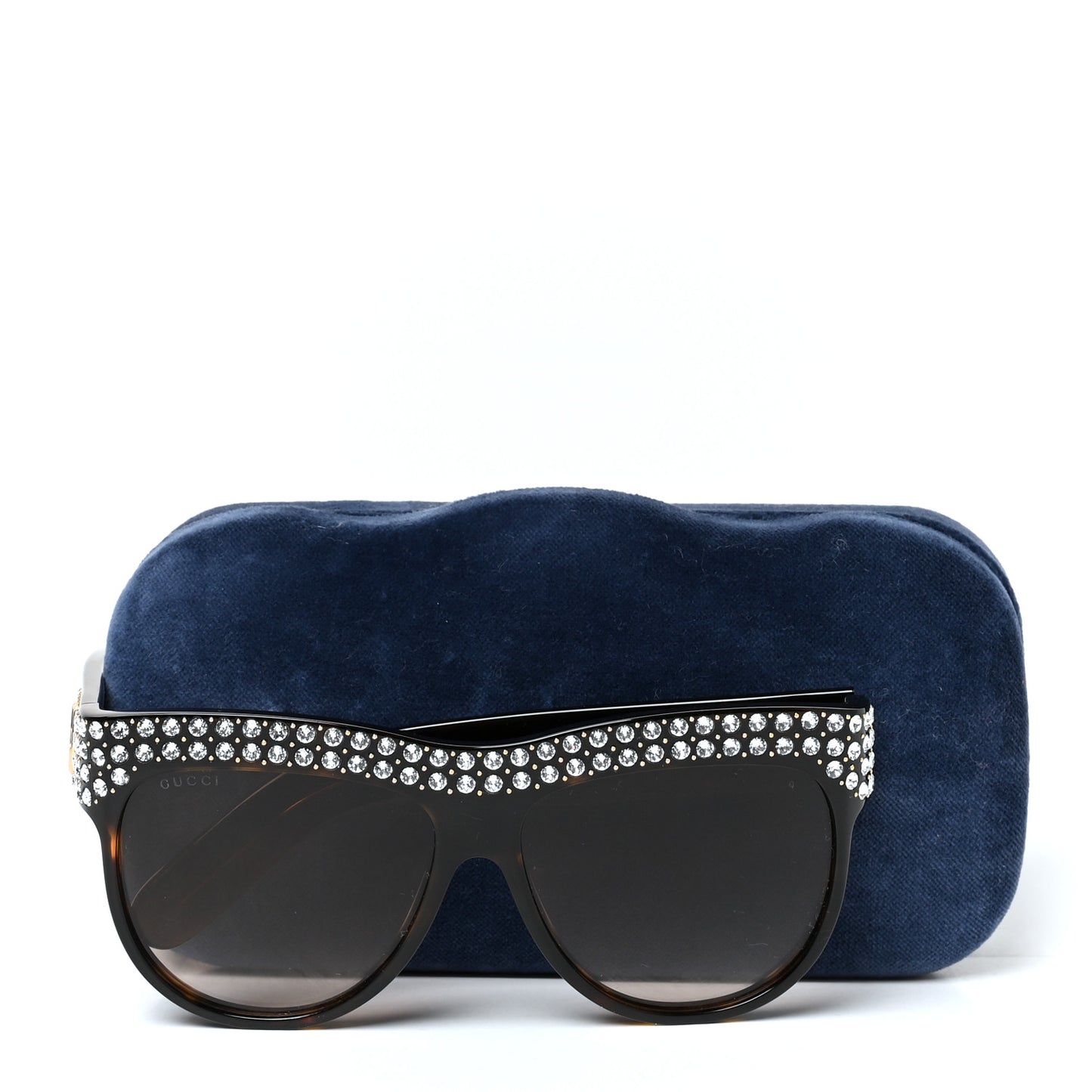 Acetate Crystal Sunglasses GG0147S Tortoise