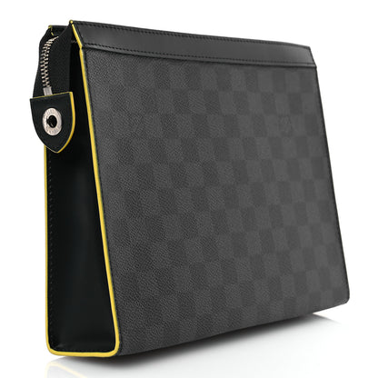 Louis Vuitton Damier Graphite Pochette Voyage MM Yellow 3 of 9