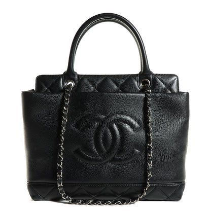 Chanel Caviar Medium Soft CC Top Handle Tote Black 1 of 8