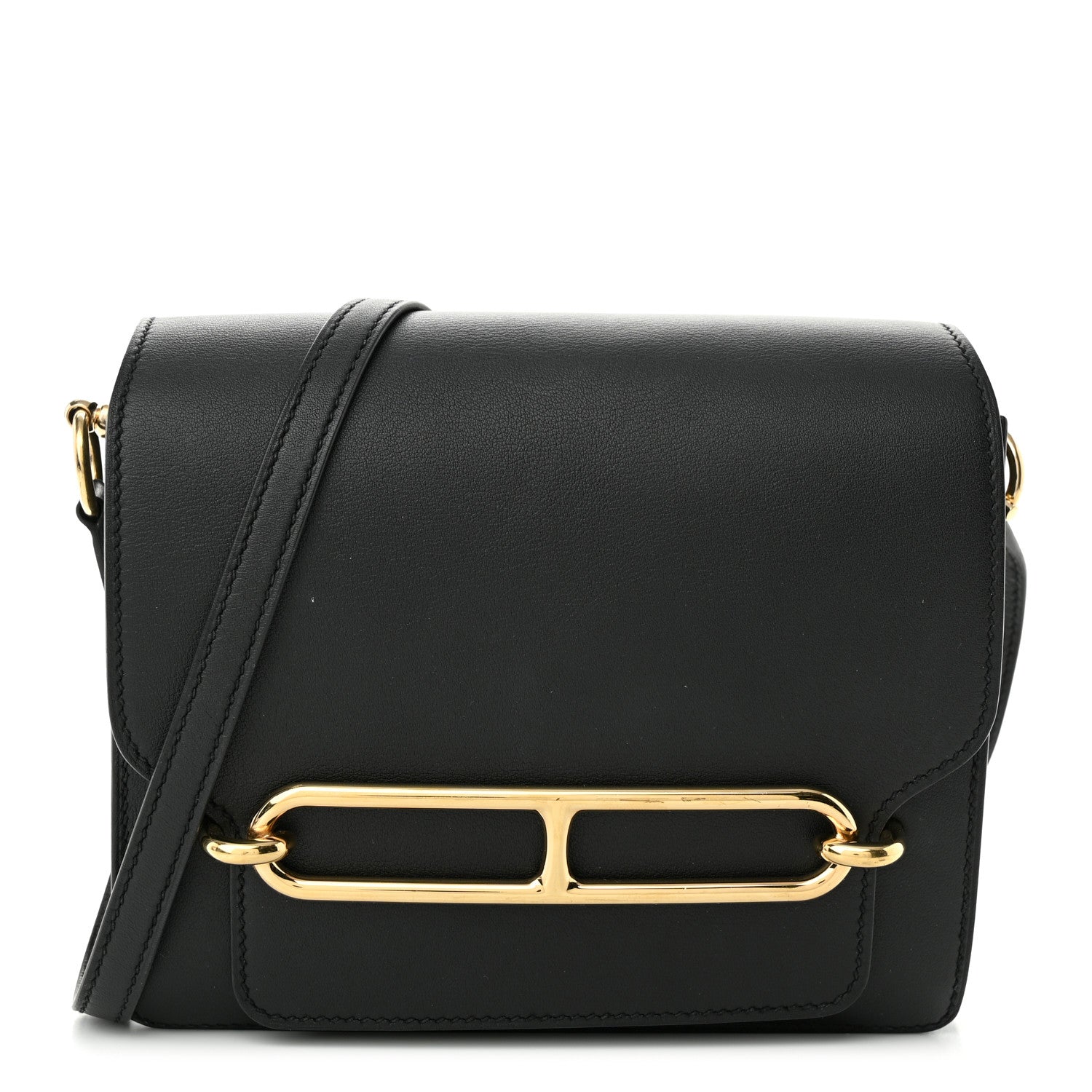 Hermes Swift Mini Sac Roulis Black 1 of 11
