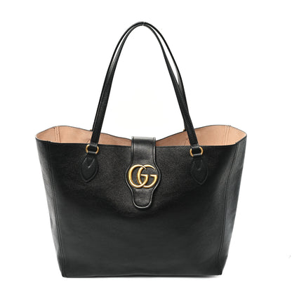Gucci New Sakai Calfskin Lux Medium Dahlia Tote Black 1 of 11