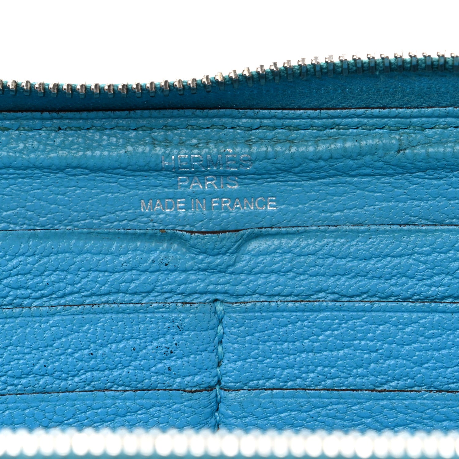 Hermes Chevre Mysore Azap Wallet Turquoise 1735895 – FASHIONPHILE