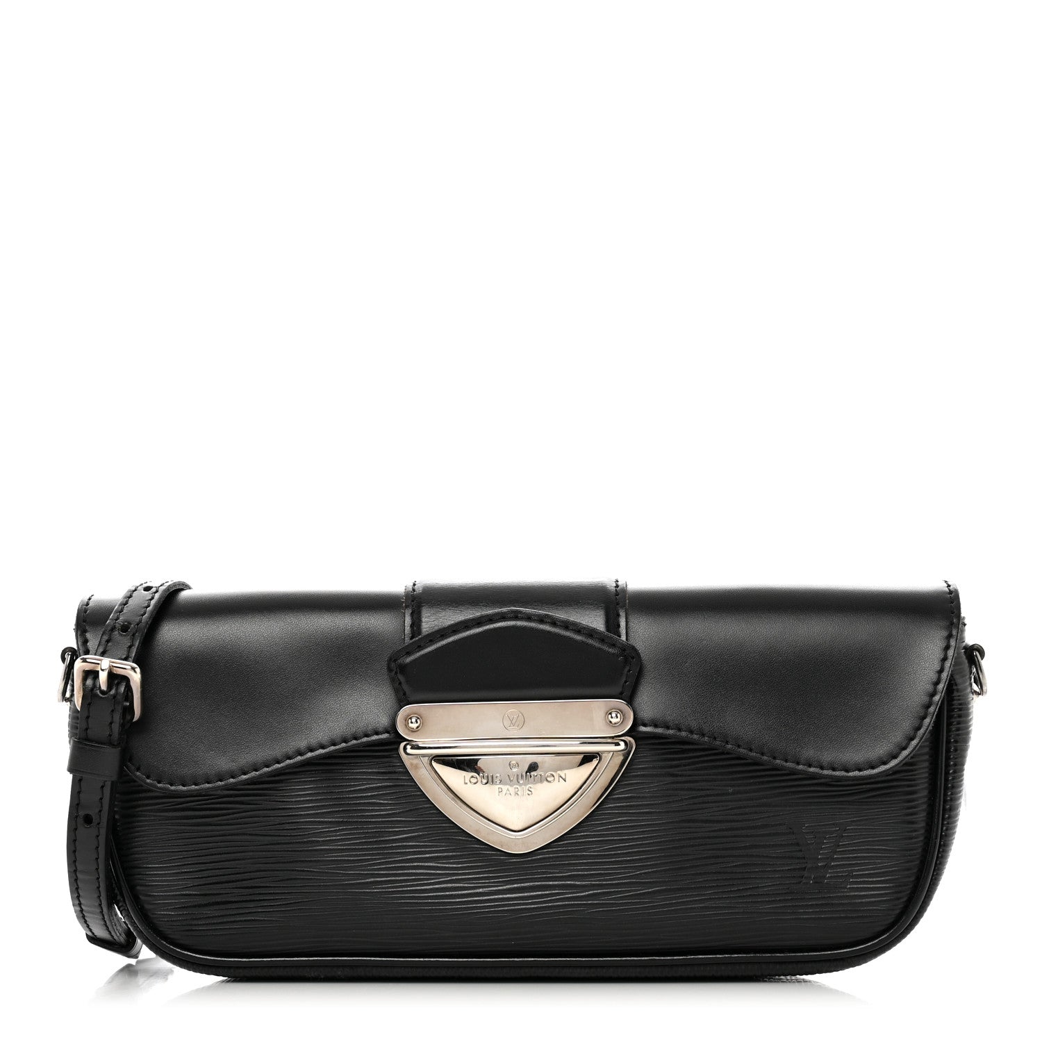 Louis Vuitton Epi Montaigne Clutch Black 1 of 9