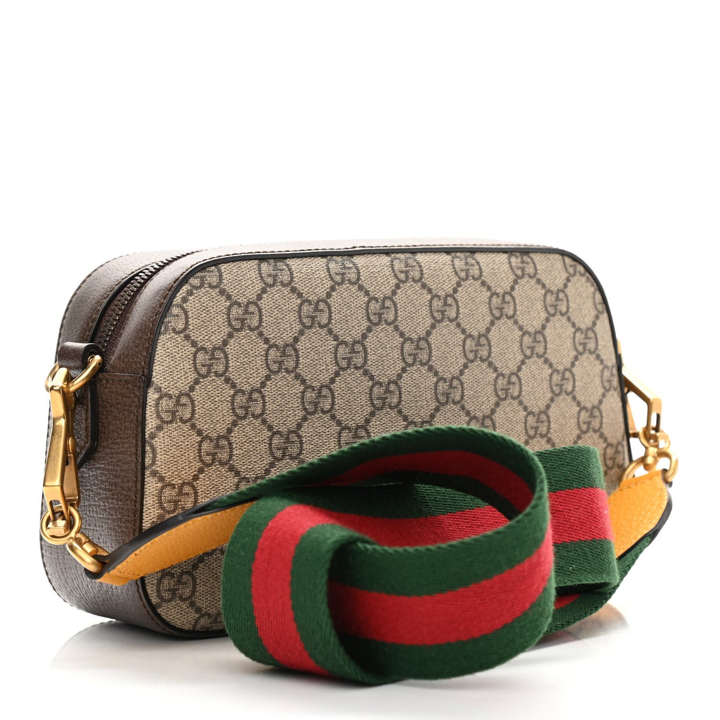 GG Supreme Monogram Web Neo Vintage Shoulder Bag Beige New Acero Crop