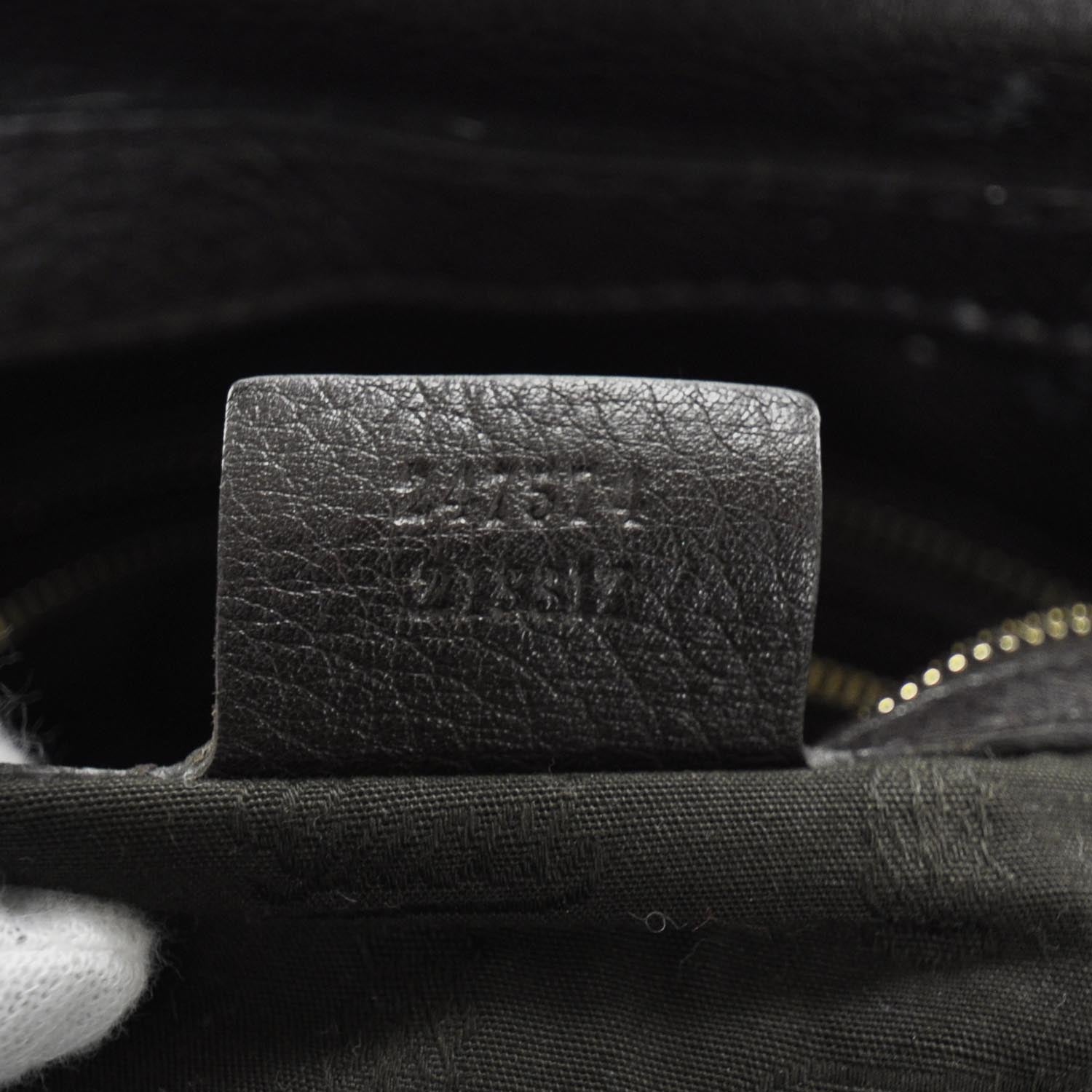 Gucci Leather Large Web Heritage Tote Dark Brown 9 of 9