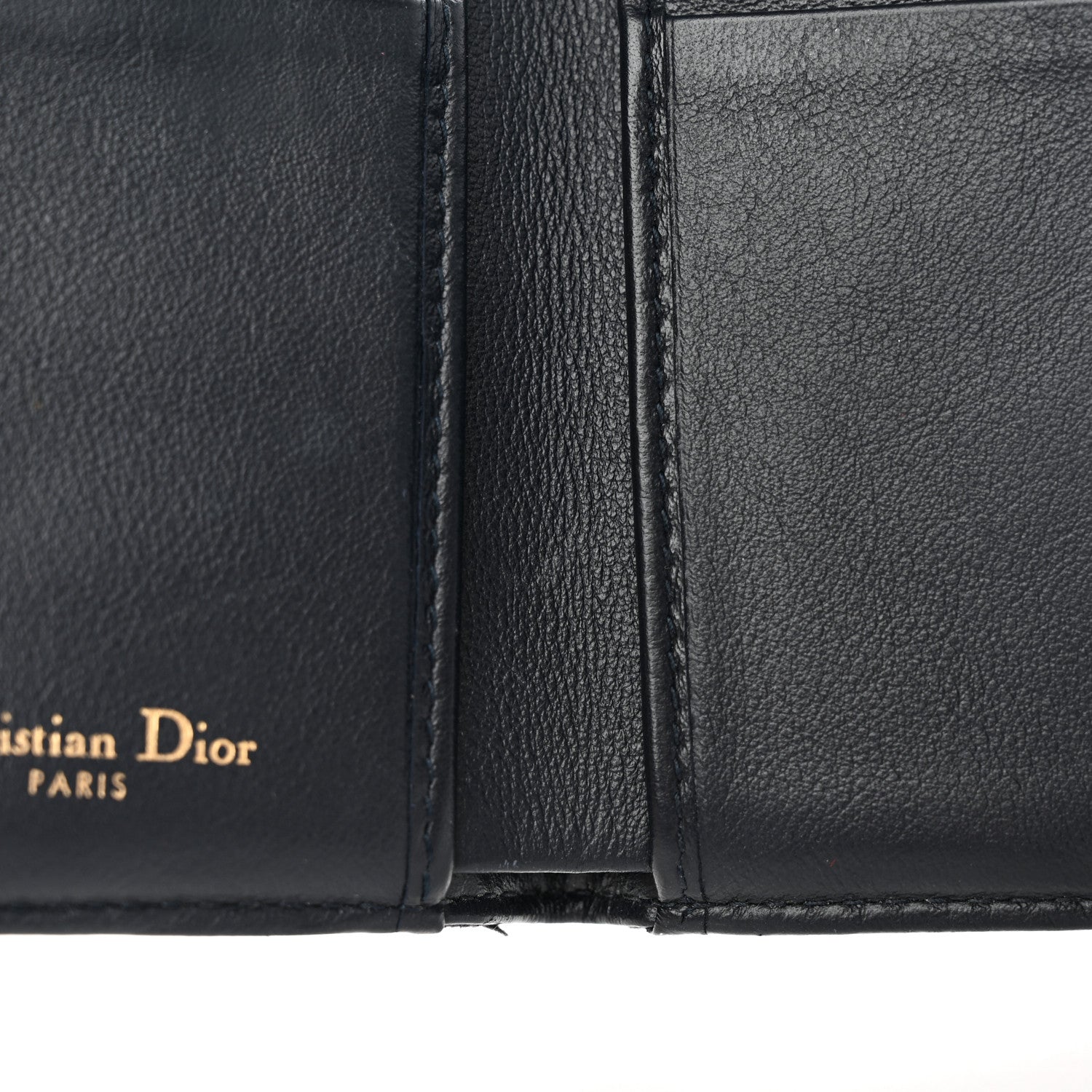 Christian Dior Oblique Saddle Lotus Wallet Blue 7 of 11