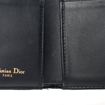 Christian Dior Oblique Saddle Lotus Wallet Blue 7 of 11