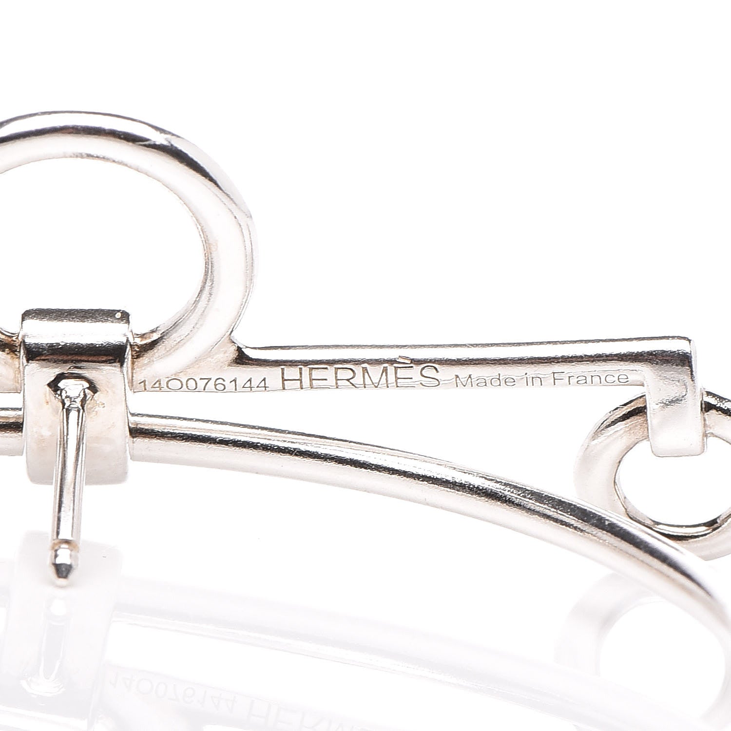 Hermes Sterling Silver Mors De Bride Earrings 5 of 6