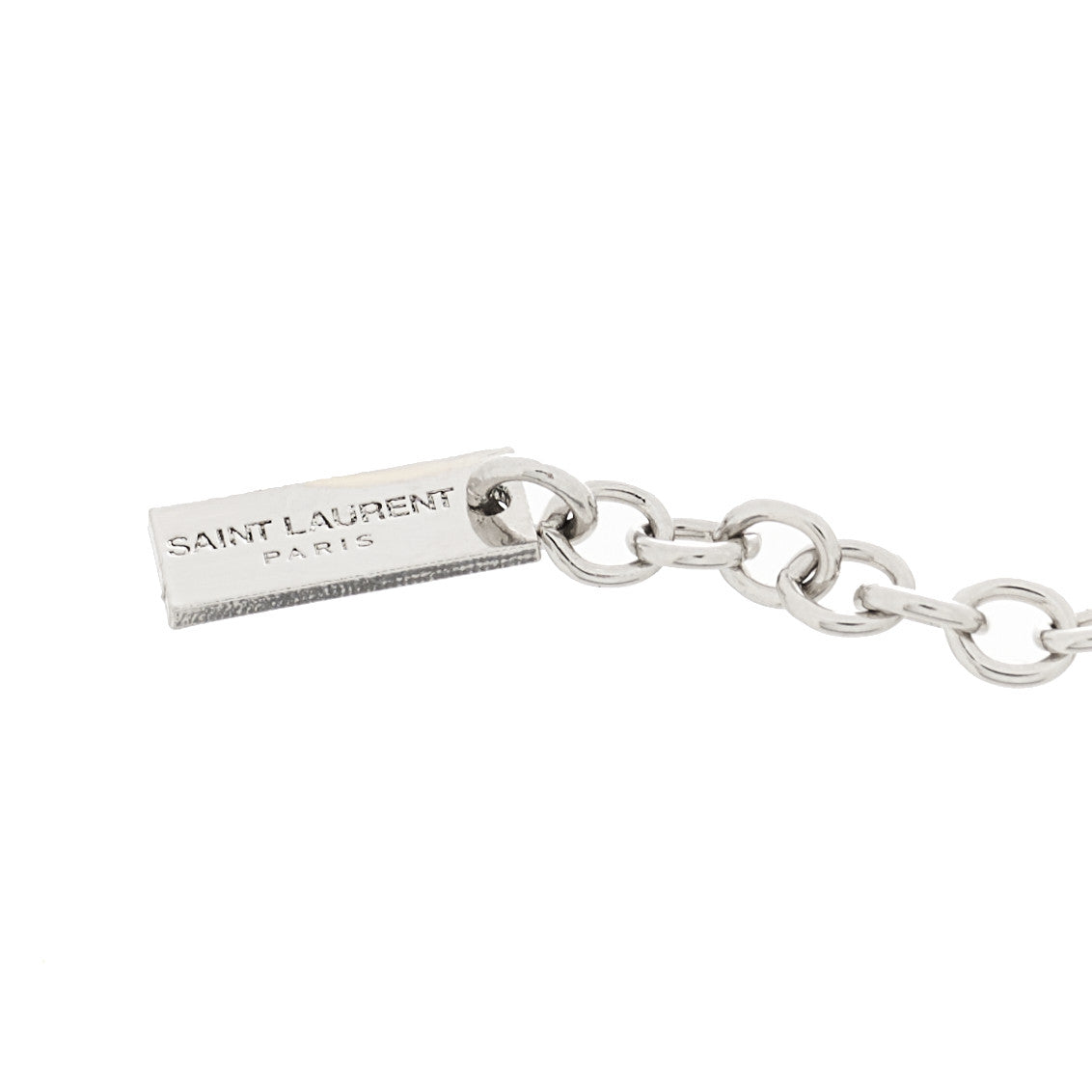 Metal Rectangle Chain Bracelet M Oxidized Silver