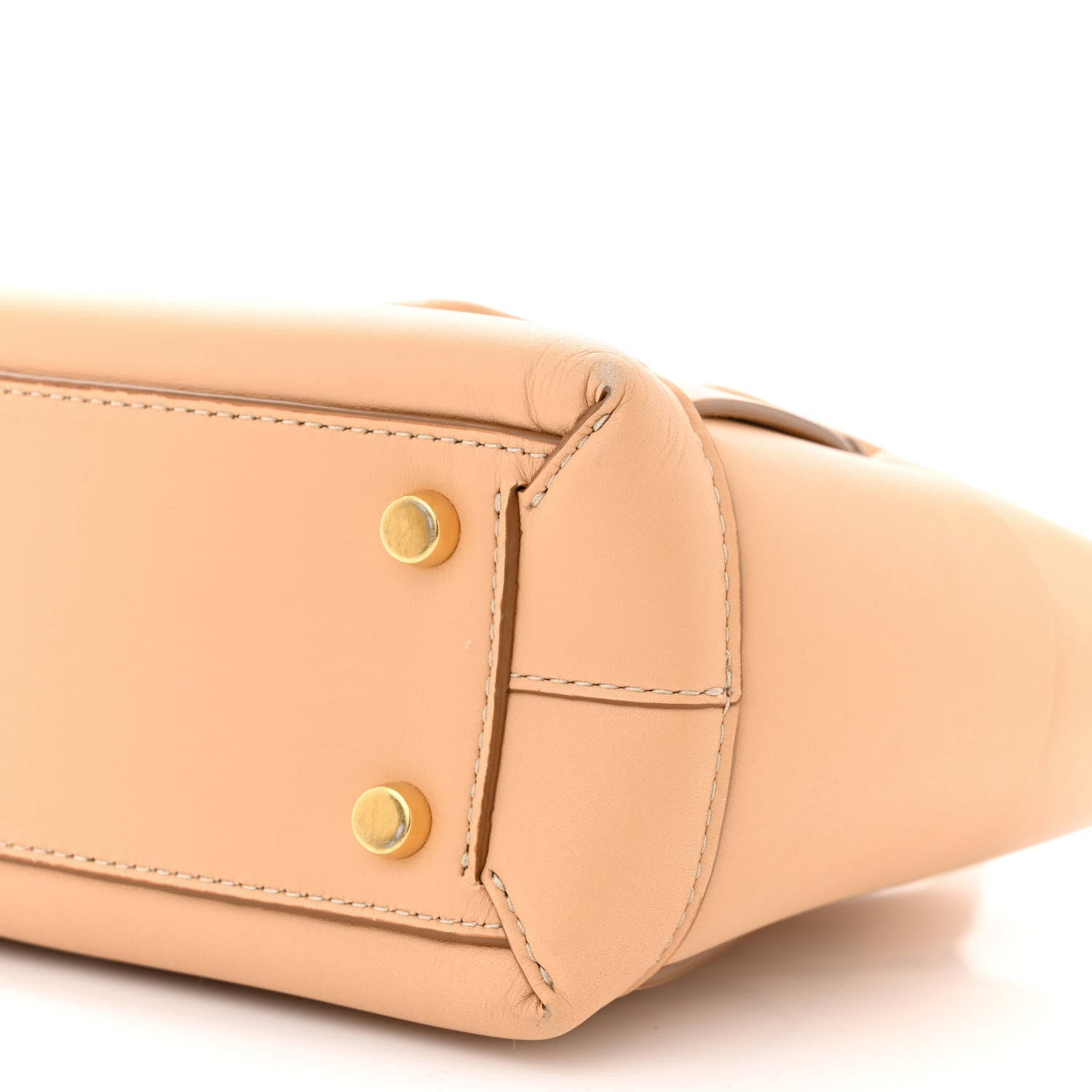 Bottega Veneta French Calfskin Maxi Intrecciato Mini Arco Nude 10 of 11