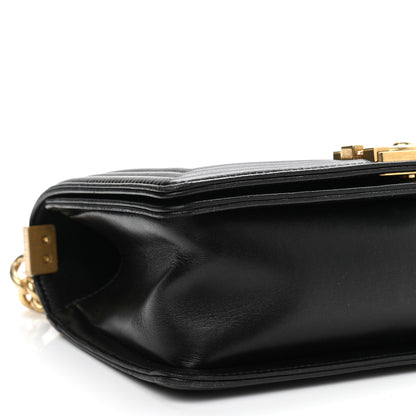 Chanel Lambskin Quilted Medium Boy Flap Black 10 of 11