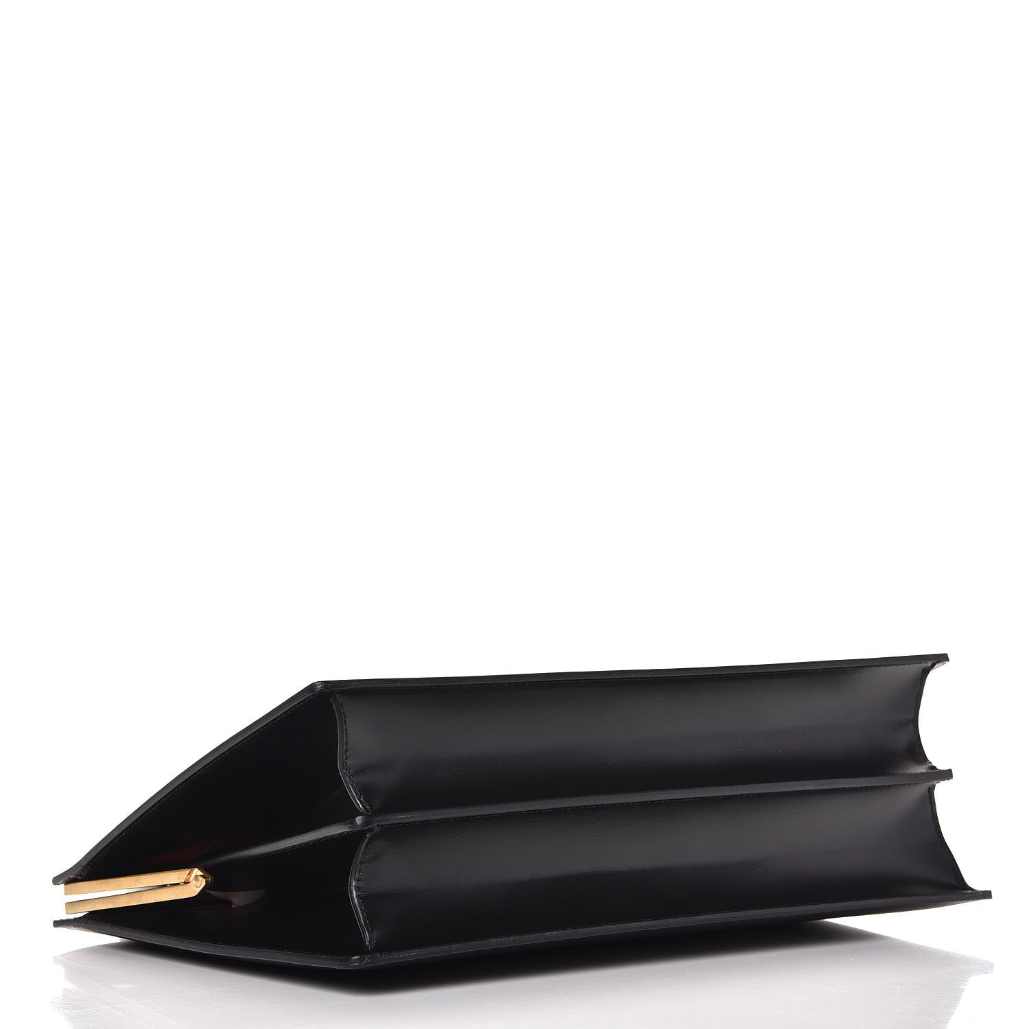 Celine Patina Box Calfskin Medium Clasp Bag Black 4 of 7