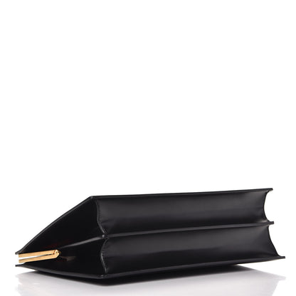Celine Patina Box Calfskin Medium Clasp Bag Black 4 of 7