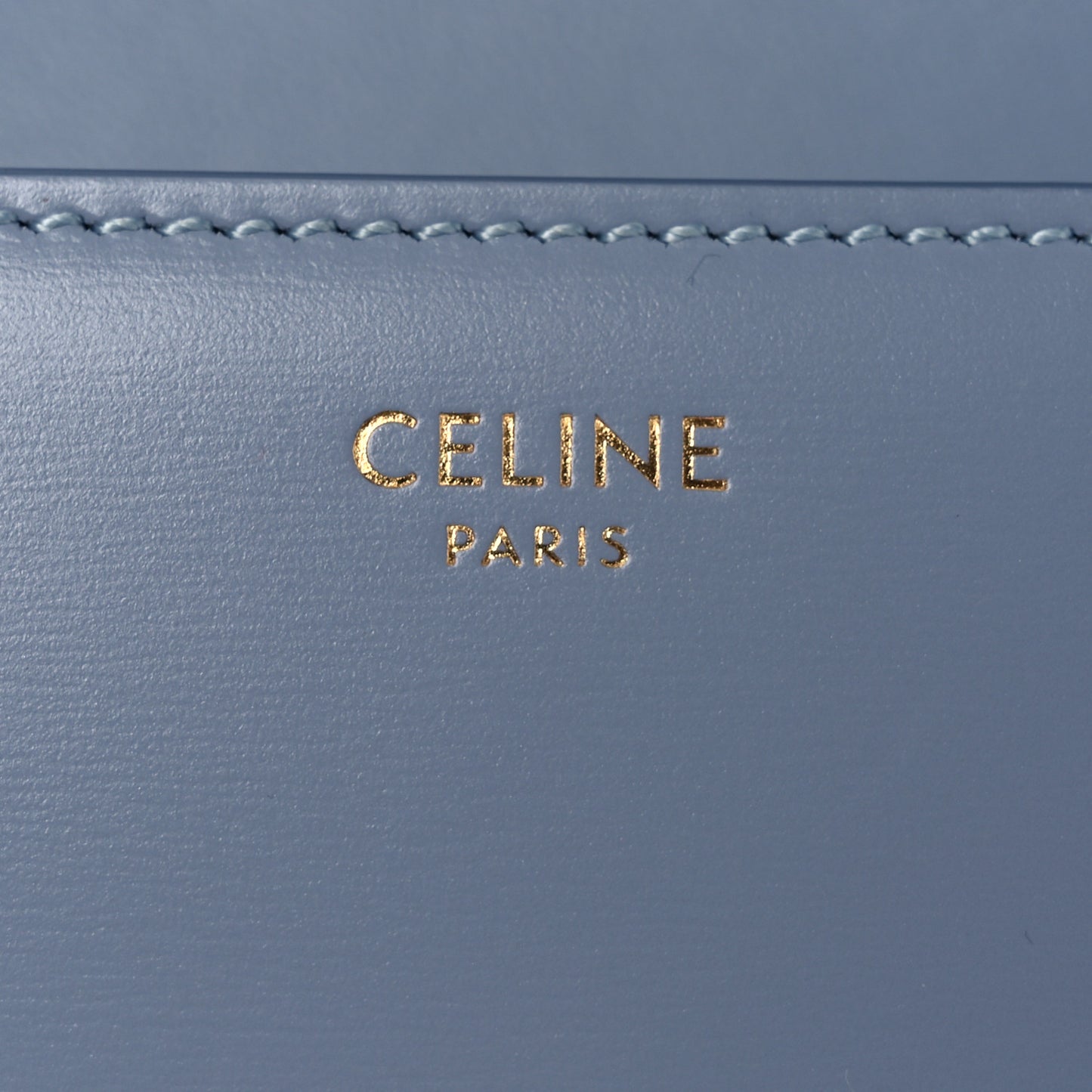 Shiny Calfskin Triomphe Shoulder Bag California Blue