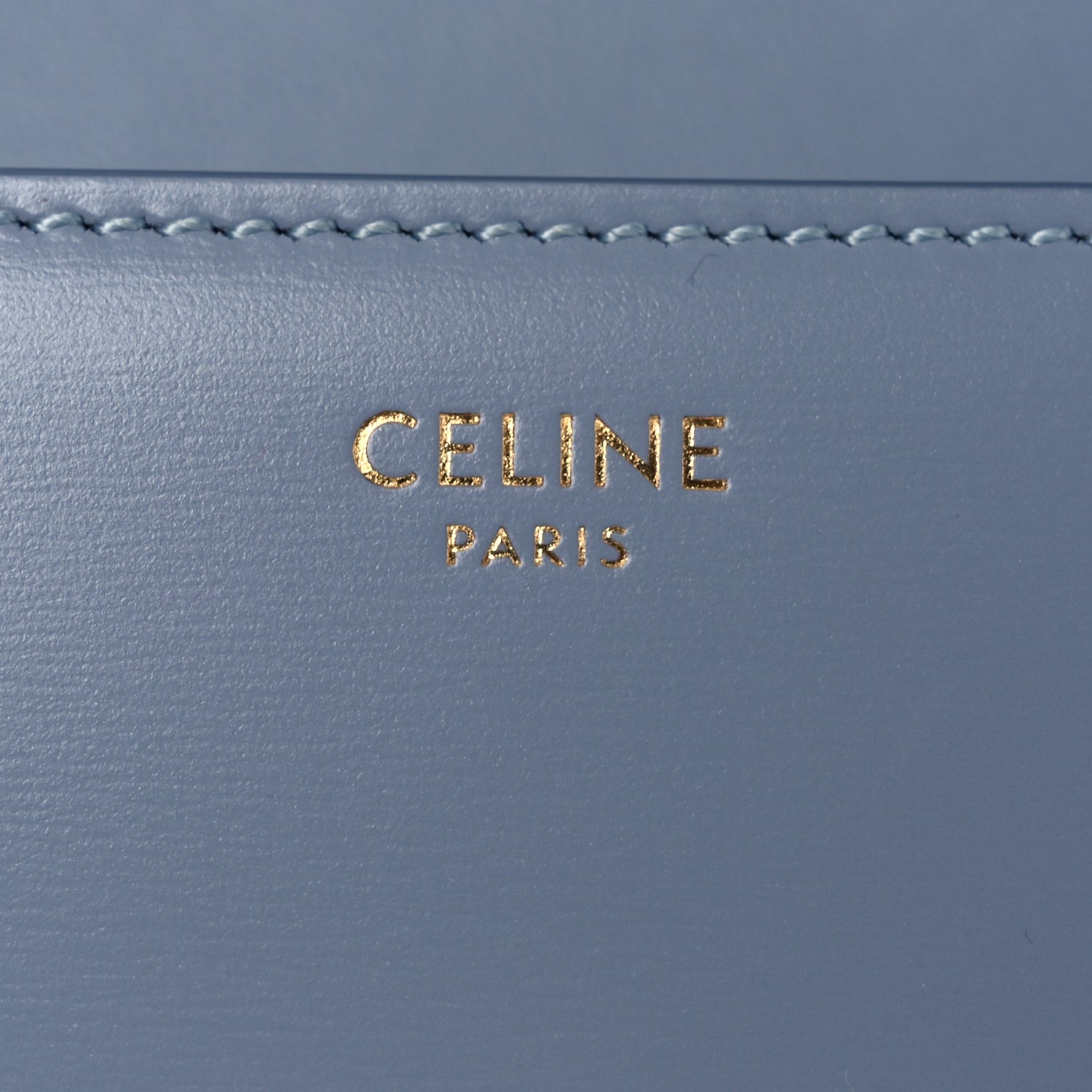 Celine Shiny Calfskin Triomphe Shoulder Bag California Blue 6 of 13